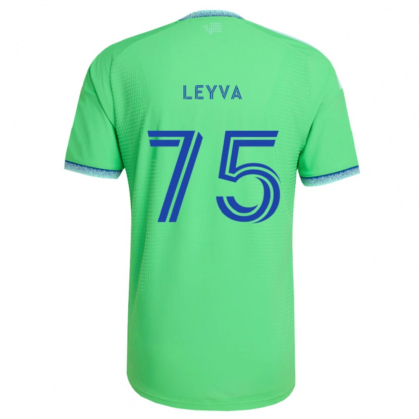 Danxen Dámské Danny Leyva #75 Zelená Světle Modrá Domů Hráčské Dresy 2026/27 Dres