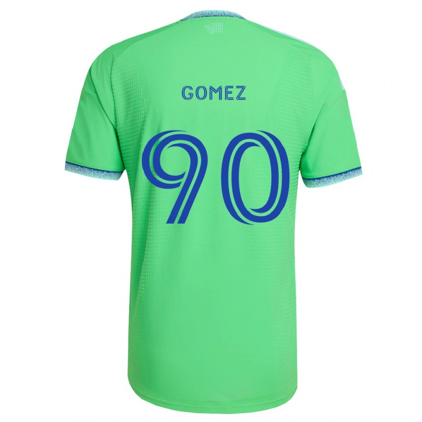 Danxen Dámské Sebastian Gomez #90 Zelená Světle Modrá Domů Hráčské Dresy 2026/27 Dres