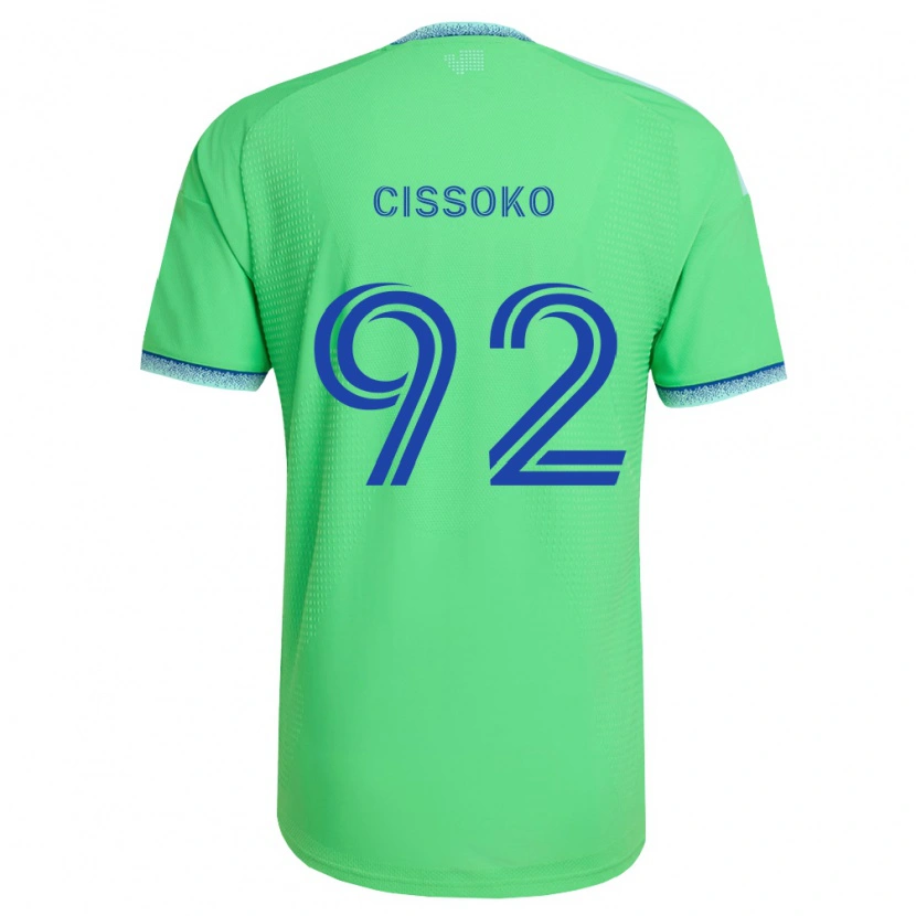 Danxen Dámské Abdoulaye Cissoko #92 Zelená Světle Modrá Domů Hráčské Dresy 2026/27 Dres
