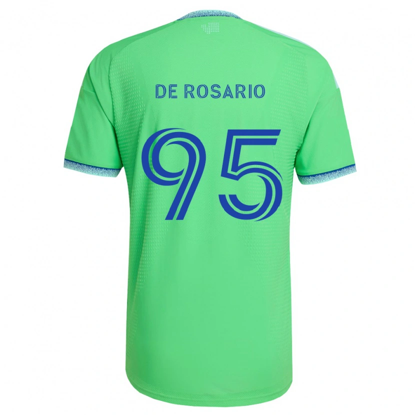 Danxen Dámské Osaze De Rosario #95 Zelená Světle Modrá Domů Hráčské Dresy 2026/27 Dres