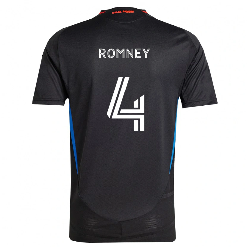Danxen Dámské Dave Romney #4 Modrá Bílá Černá Domů Hráčské Dresy 2026/27 Dres