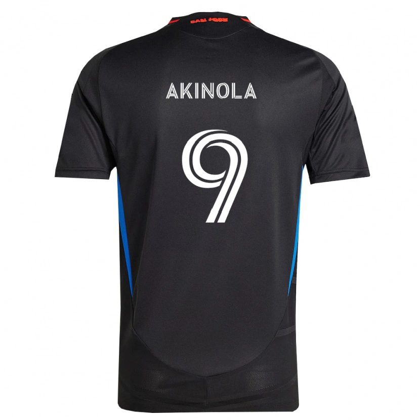 Danxen Dámské Ayo Akinola #9 Modrá Bílá Černá Domů Hráčské Dresy 2026/27 Dres