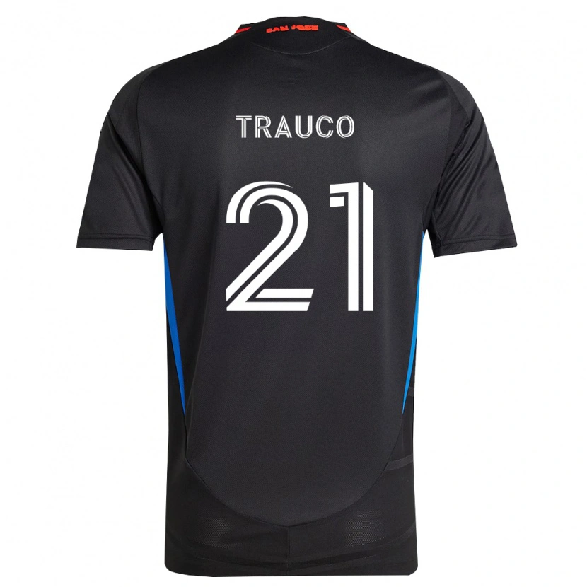 Danxen Dámské Miguel Trauco #21 Modrá Bílá Černá Domů Hráčské Dresy 2026/27 Dres