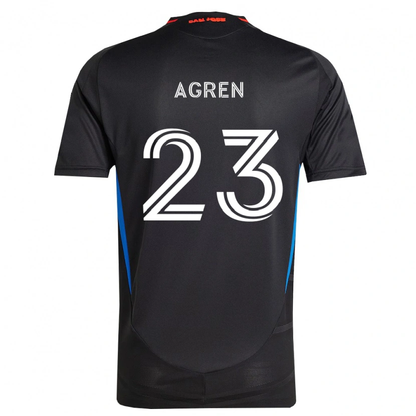 Danxen Dámské Oskar Agren #23 Modrá Bílá Černá Domů Hráčské Dresy 2026/27 Dres