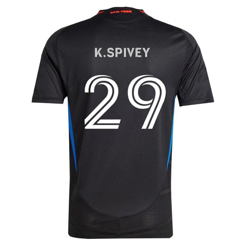 Danxen Dámské Kaedren Spivey #29 Modrá Bílá Černá Domů Hráčské Dresy 2026/27 Dres