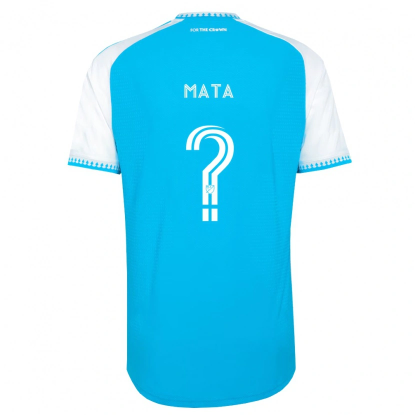 Danxen Dámské Ivan Mata #0 Nebesky Modrá Bílá Černá Domů Hráčské Dresy 2026/27 Dres