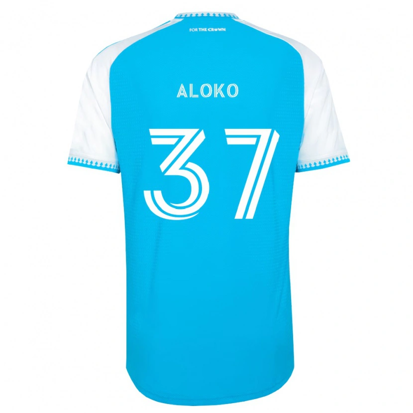 Danxen Dámské Rodolfo Aloko #37 Nebesky Modrá Bílá Černá Domů Hráčské Dresy 2026/27 Dres