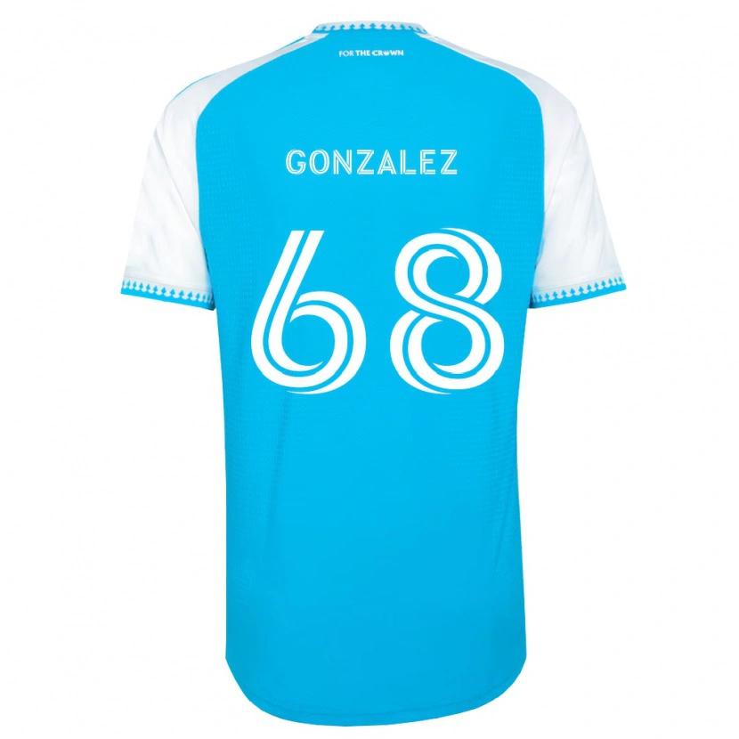 Danxen Dámské Carlos Gonzalez #68 Nebesky Modrá Bílá Černá Domů Hráčské Dresy 2026/27 Dres
