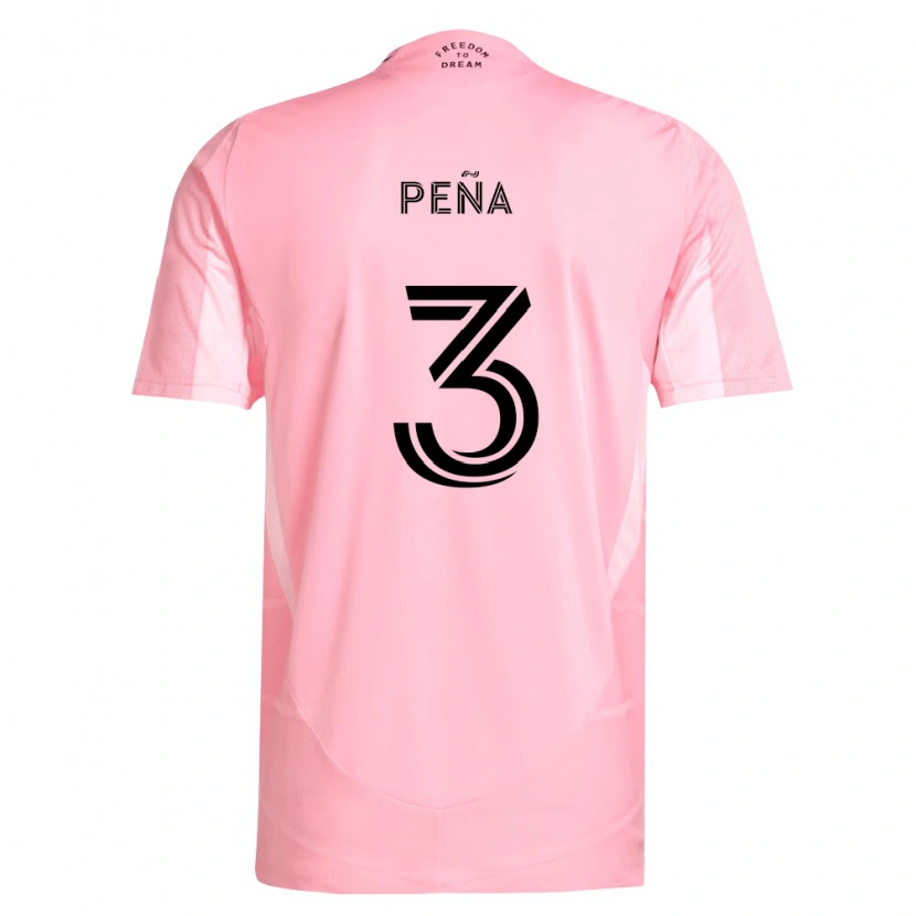 Danxen Dámské Luciano Pena #3 Růžová Černá Domů Hráčské Dresy 2026/27 Dres