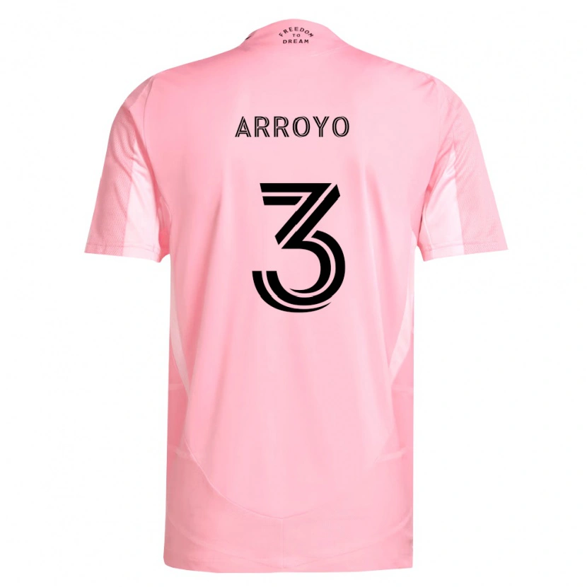 Danxen Dámské Dixon Arroyo #3 Růžová Černá Domů Hráčské Dresy 2026/27 Dres