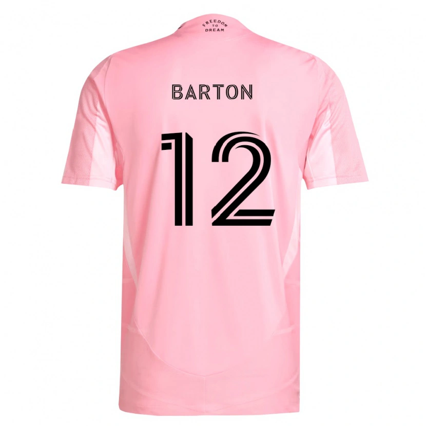 Danxen Dámské Tye Barton #12 Růžová Černá Domů Hráčské Dresy 2026/27 Dres