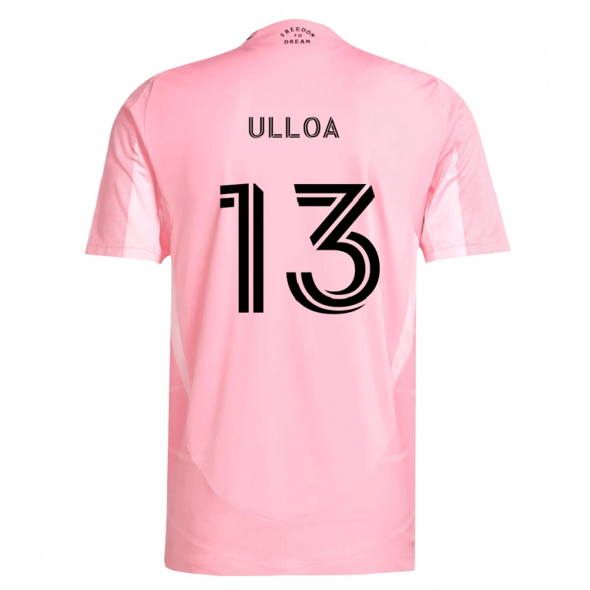 Danxen Dámské Víctor Ulloa #13 Růžová Černá Domů Hráčské Dresy 2026/27 Dres