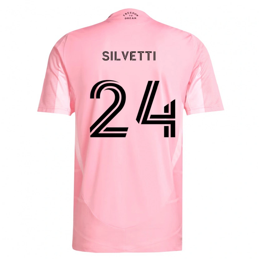 Danxen Dámské Mateo Silvetti #24 Růžová Černá Domů Hráčské Dresy 2026/27 Dres