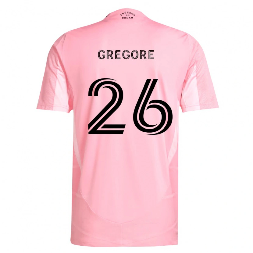 Danxen Dámské Gregore #26 Růžová Černá Domů Hráčské Dresy 2026/27 Dres