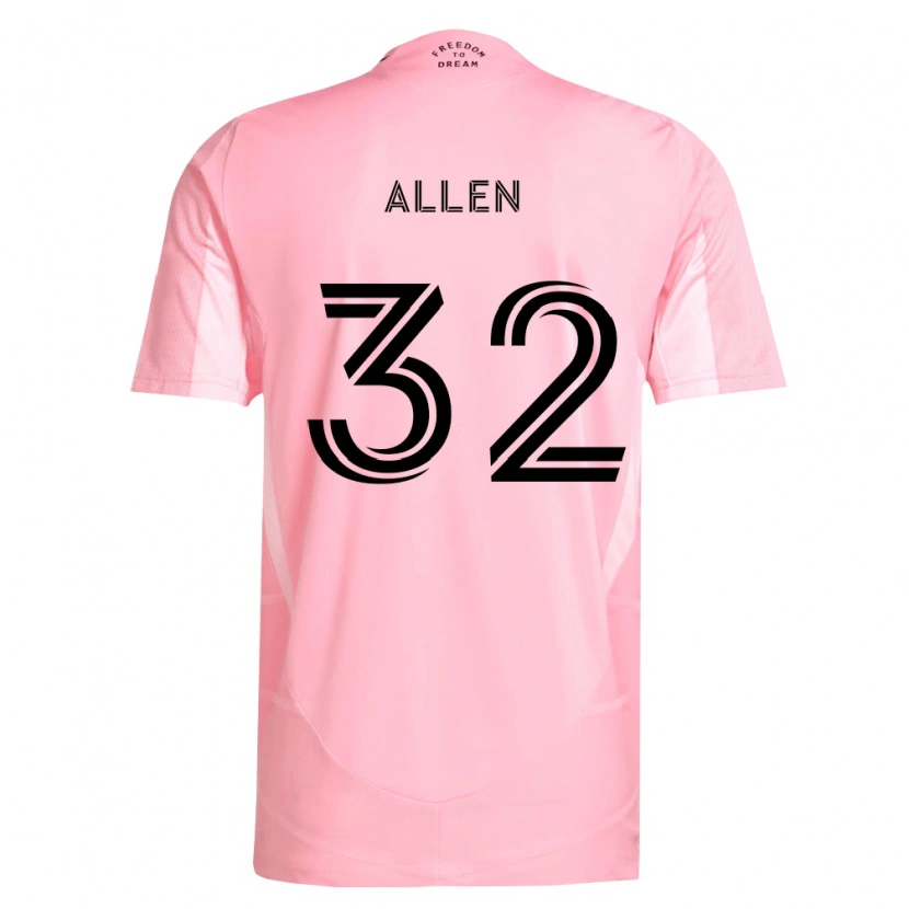 Danxen Dámské Noah Allen #32 Růžová Černá Domů Hráčské Dresy 2026/27 Dres