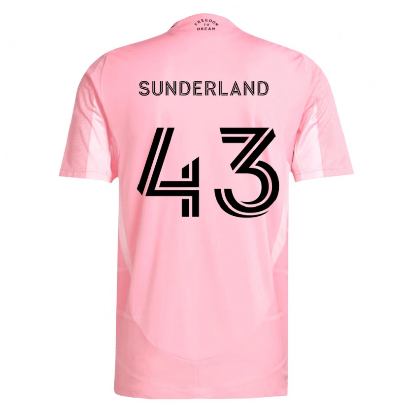 Danxen Dámské Lawson Sunderland #43 Růžová Černá Domů Hráčské Dresy 2026/27 Dres