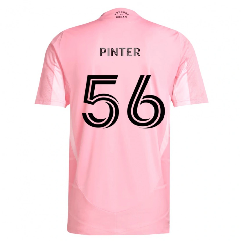 Danxen Dámské Dániel Pintér #56 Růžová Černá Domů Hráčské Dresy 2026/27 Dres