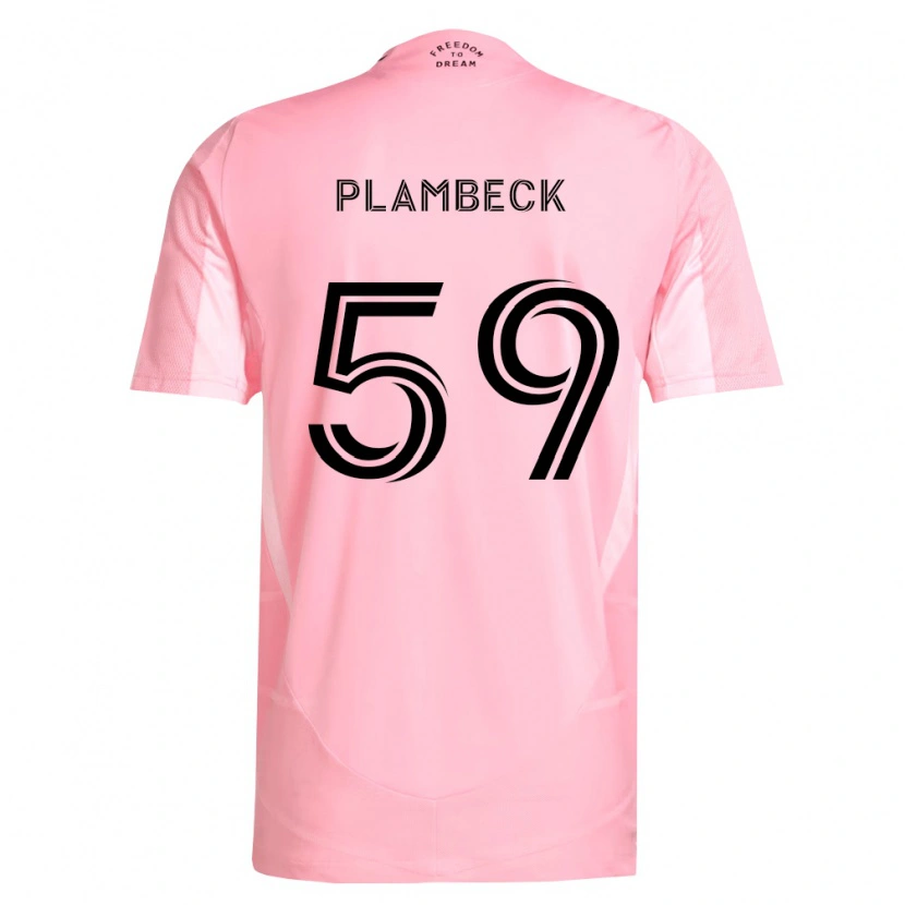 Danxen Dámské Preston Plambeck #59 Růžová Černá Domů Hráčské Dresy 2026/27 Dres
