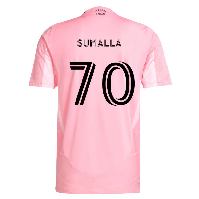 Danxen Dámské Daniel Sumalla #70 Růžová Černá Domů Hráčské Dresy 2026/27 Dres