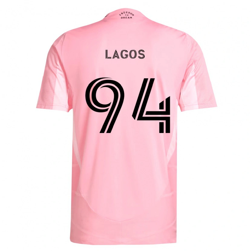 Danxen Dámské Diego Lagos #94 Růžová Černá Domů Hráčské Dresy 2026/27 Dres
