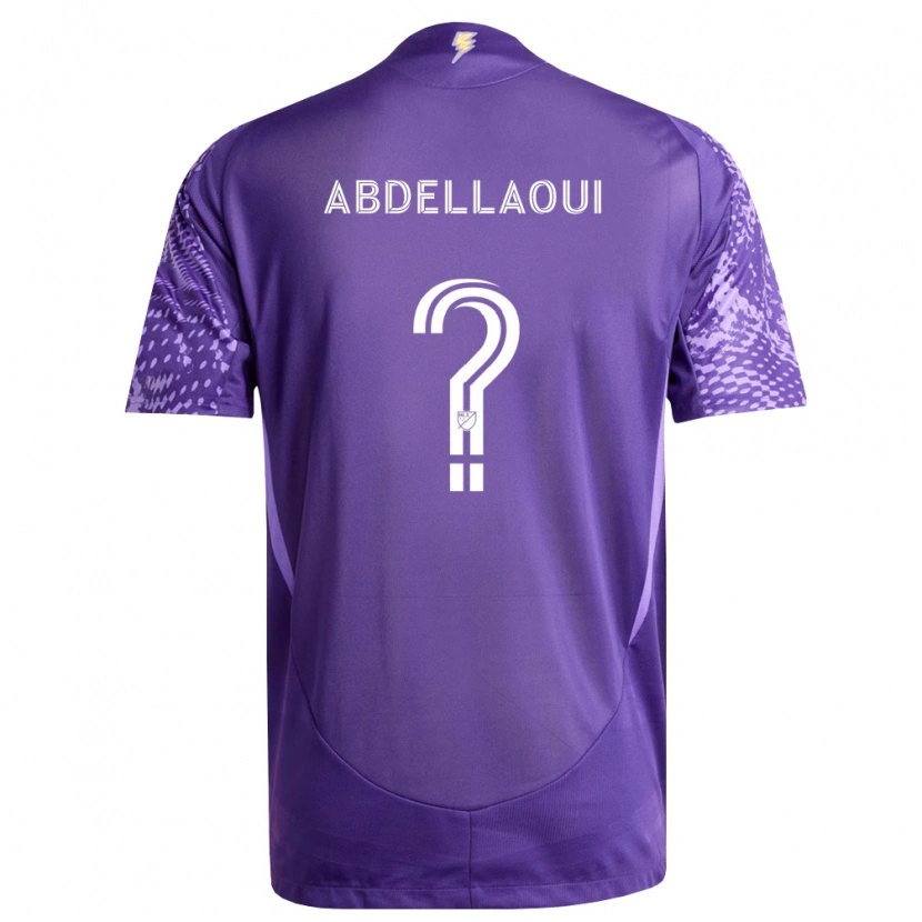 Danxen Dámské Noham Abdellaoui #0 Fialová Bílá Domů Hráčské Dresy 2026/27 Dres