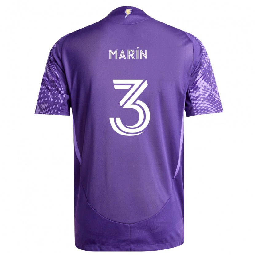 Danxen Dámské Adrián Marín #3 Fialová Bílá Domů Hráčské Dresy 2026/27 Dres