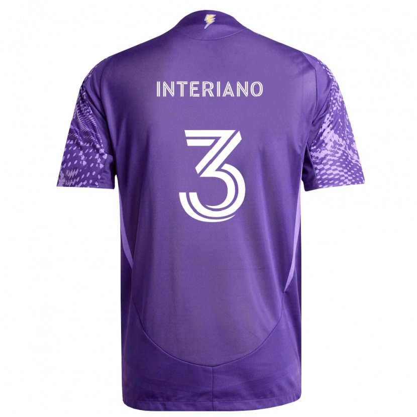 Danxen Dámské Jordan Interiano #3 Fialová Bílá Domů Hráčské Dresy 2026/27 Dres