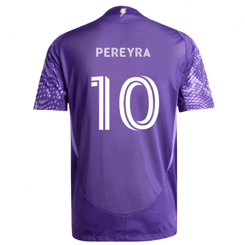 Danxen Dámské Mauricio Pereyra #10 Fialová Bílá Domů Hráčské Dresy 2026/27 Dres
