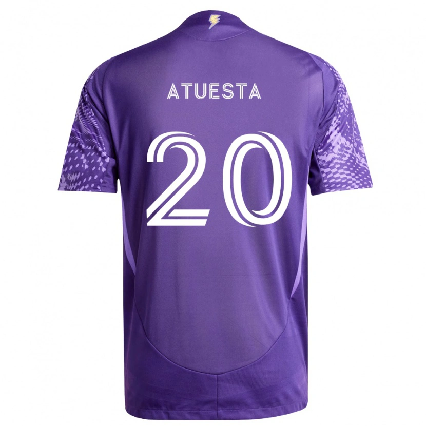Danxen Dámské Eduard Atuesta #20 Fialová Bílá Domů Hráčské Dresy 2026/27 Dres