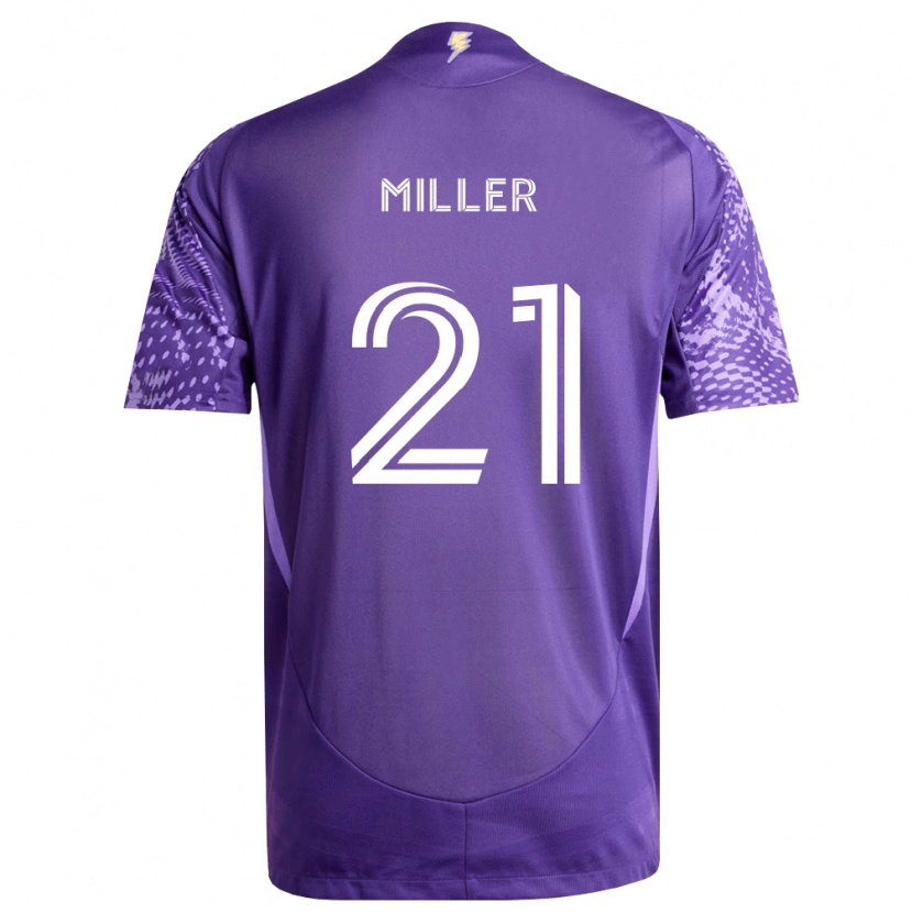 Danxen Dámské Nolan Miller #21 Fialová Bílá Domů Hráčské Dresy 2026/27 Dres