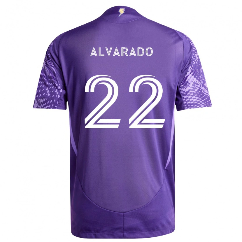 Danxen Dámské Lennox Alvarado #22 Fialová Bílá Domů Hráčské Dresy 2026/27 Dres