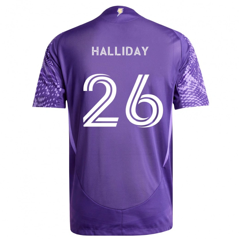 Danxen Dámské Michael Halliday #26 Fialová Bílá Domů Hráčské Dresy 2026/27 Dres
