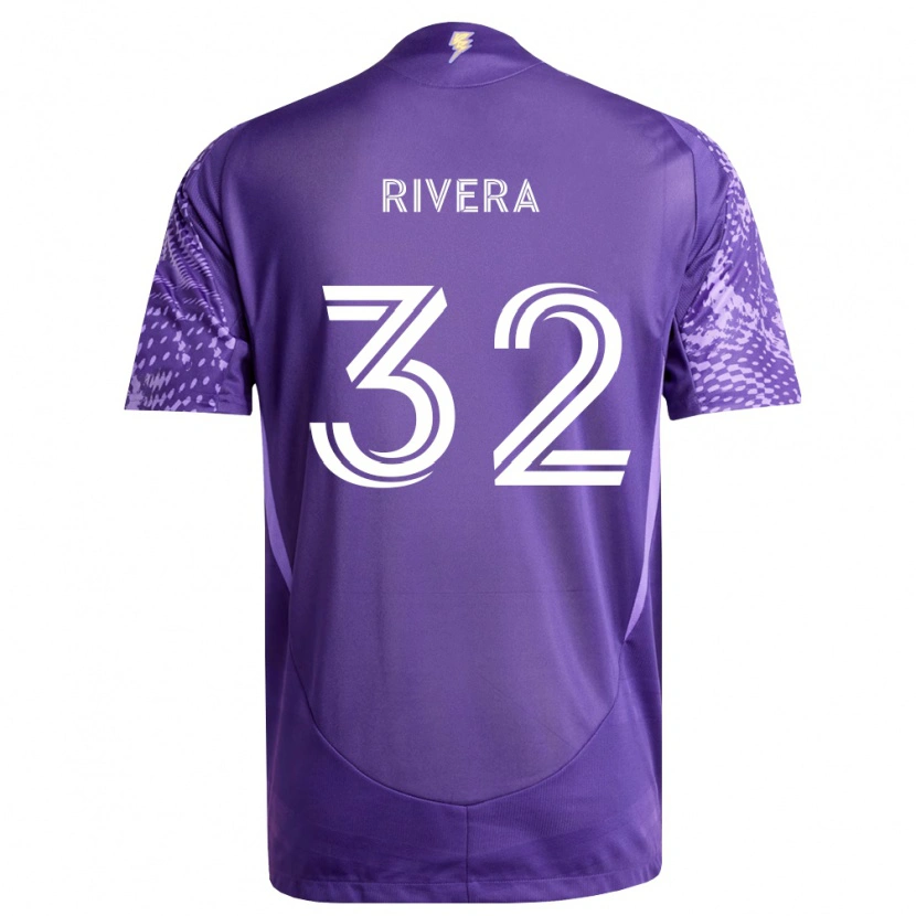 Danxen Dámské Wilfredo Rivera #32 Fialová Bílá Domů Hráčské Dresy 2026/27 Dres