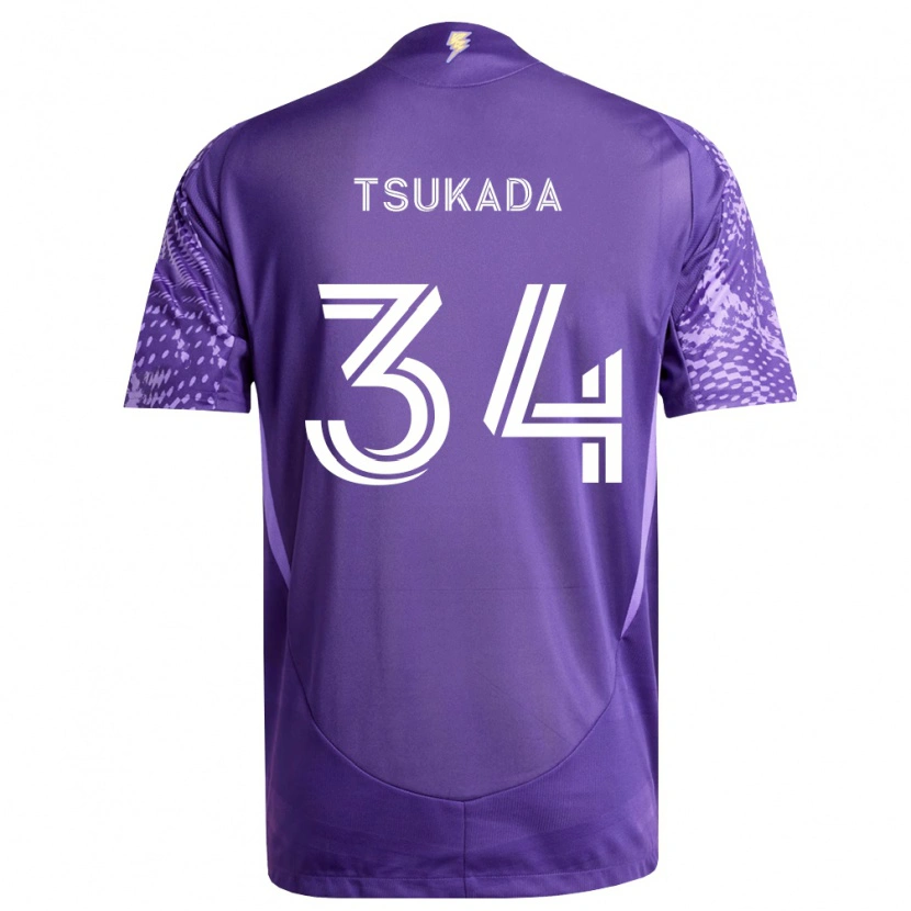 Danxen Dámské Yutaro Tsukada #34 Fialová Bílá Domů Hráčské Dresy 2026/27 Dres
