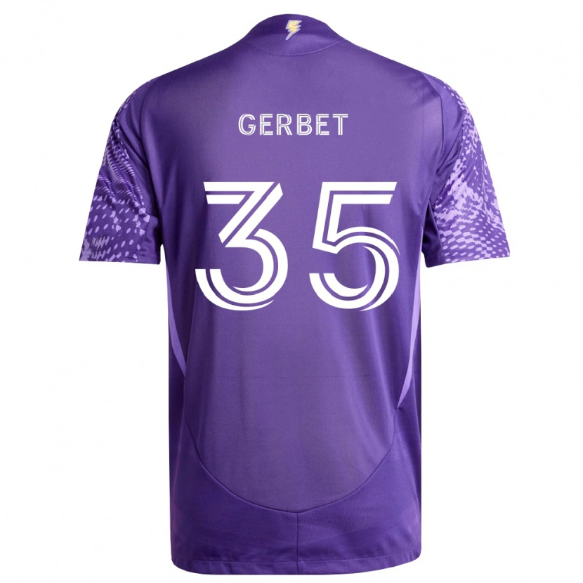 Danxen Dámské Joran Gerbet #35 Fialová Bílá Domů Hráčské Dresy 2026/27 Dres