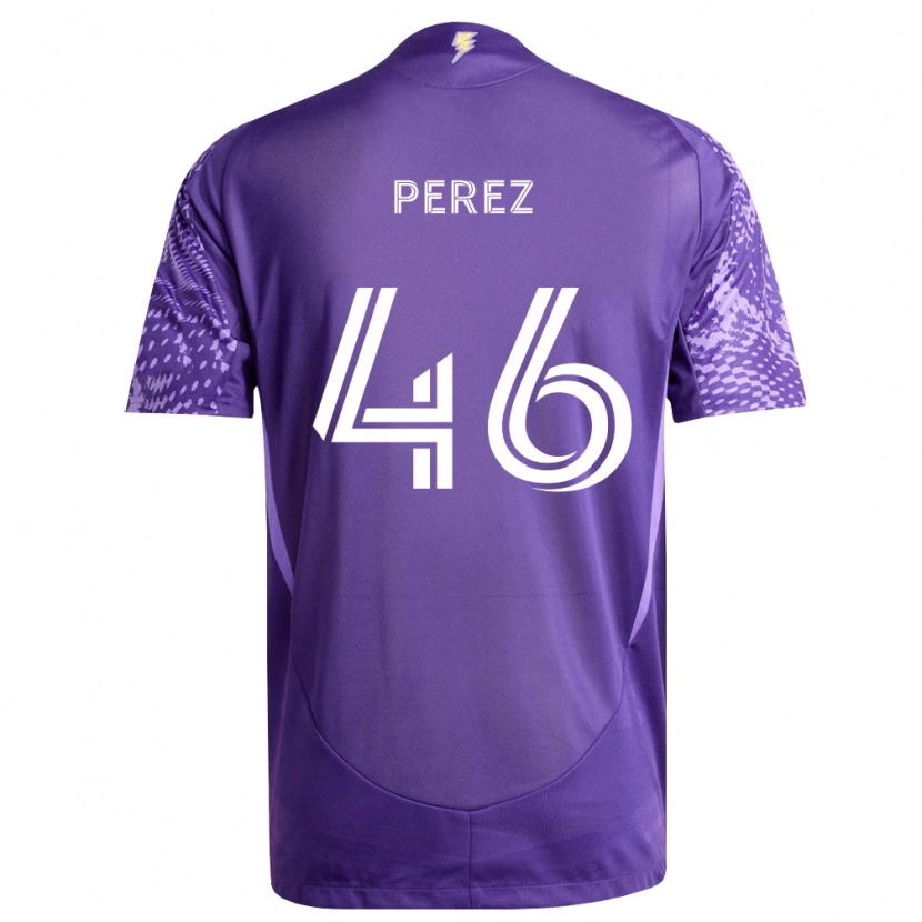 Danxen Dámské Franco Pérez #46 Fialová Bílá Domů Hráčské Dresy 2026/27 Dres