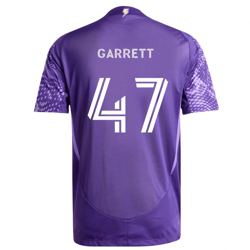 Danxen Dámské Ian Garrett #47 Fialová Bílá Domů Hráčské Dresy 2026/27 Dres