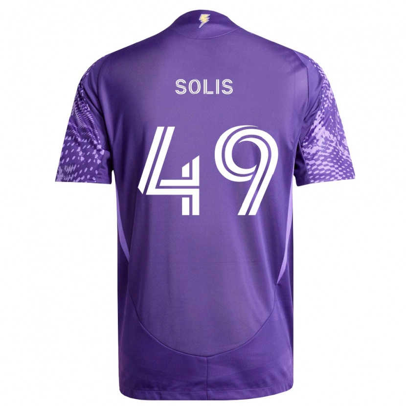 Danxen Dámské Jhon Solís #49 Fialová Bílá Domů Hráčské Dresy 2026/27 Dres