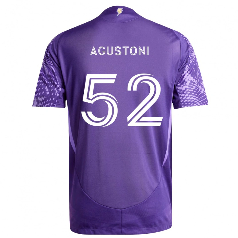 Danxen Dámské Gonzalo Agustoni #52 Fialová Bílá Domů Hráčské Dresy 2026/27 Dres