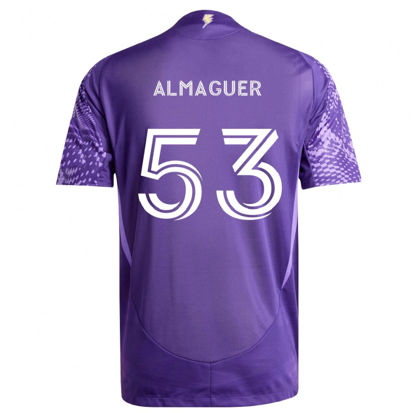 Danxen Dámské Jorge Almaguer #53 Fialová Bílá Domů Hráčské Dresy 2026/27 Dres
