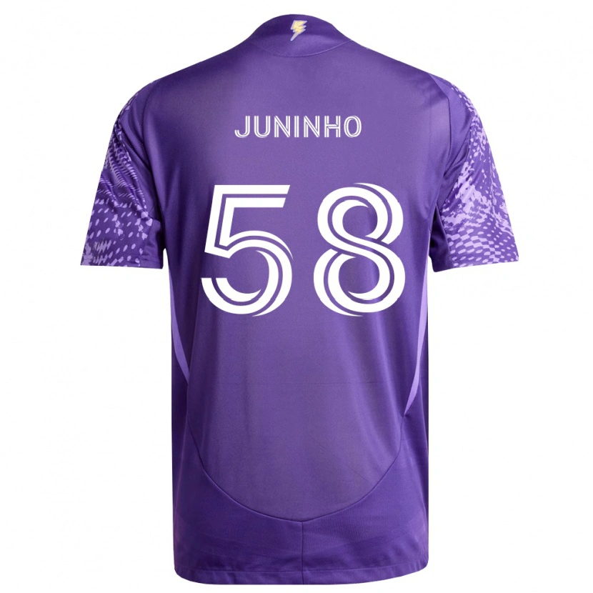Danxen Dámské Juninho #58 Fialová Bílá Domů Hráčské Dresy 2026/27 Dres