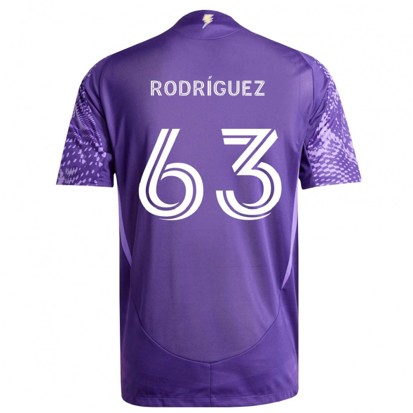 Danxen Dámské Zinédine Rodríguez #63 Fialová Bílá Domů Hráčské Dresy 2026/27 Dres