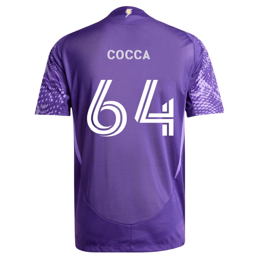 Danxen Dámské Manuel Cocca #64 Fialová Bílá Domů Hráčské Dresy 2026/27 Dres