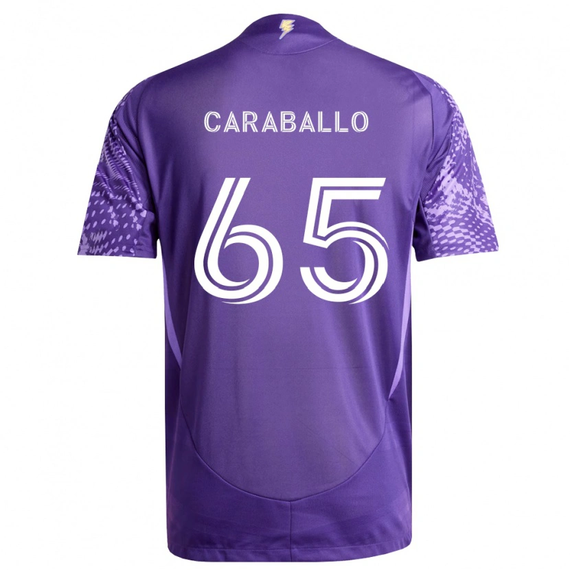 Danxen Dámské Gustavo Caraballo #65 Fialová Bílá Domů Hráčské Dresy 2026/27 Dres