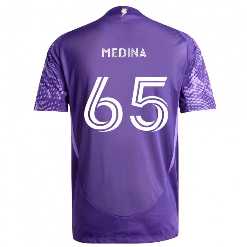 Danxen Dámské Cristian Medina #65 Fialová Bílá Domů Hráčské Dresy 2026/27 Dres