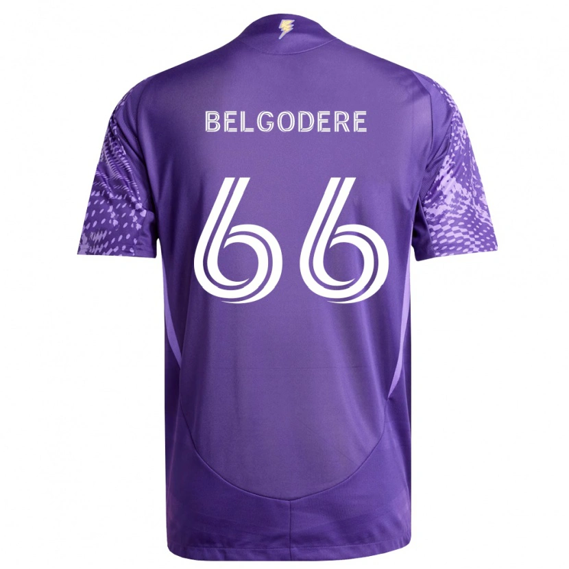 Danxen Dámské Matthew Belgodere #66 Fialová Bílá Domů Hráčské Dresy 2026/27 Dres