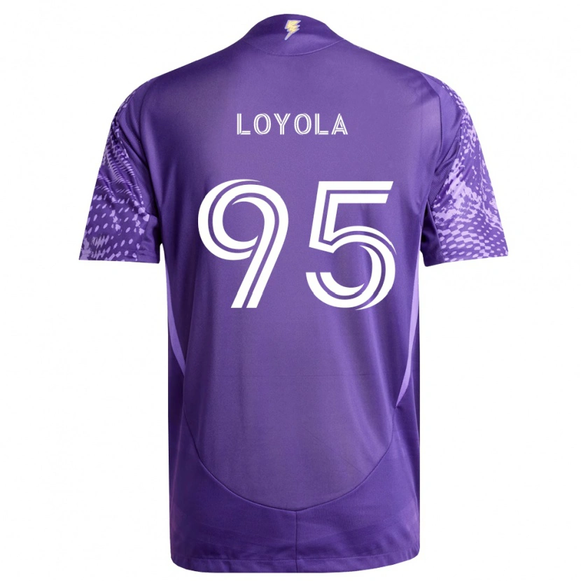 Danxen Dámské Favian Loyola #95 Fialová Bílá Domů Hráčské Dresy 2026/27 Dres