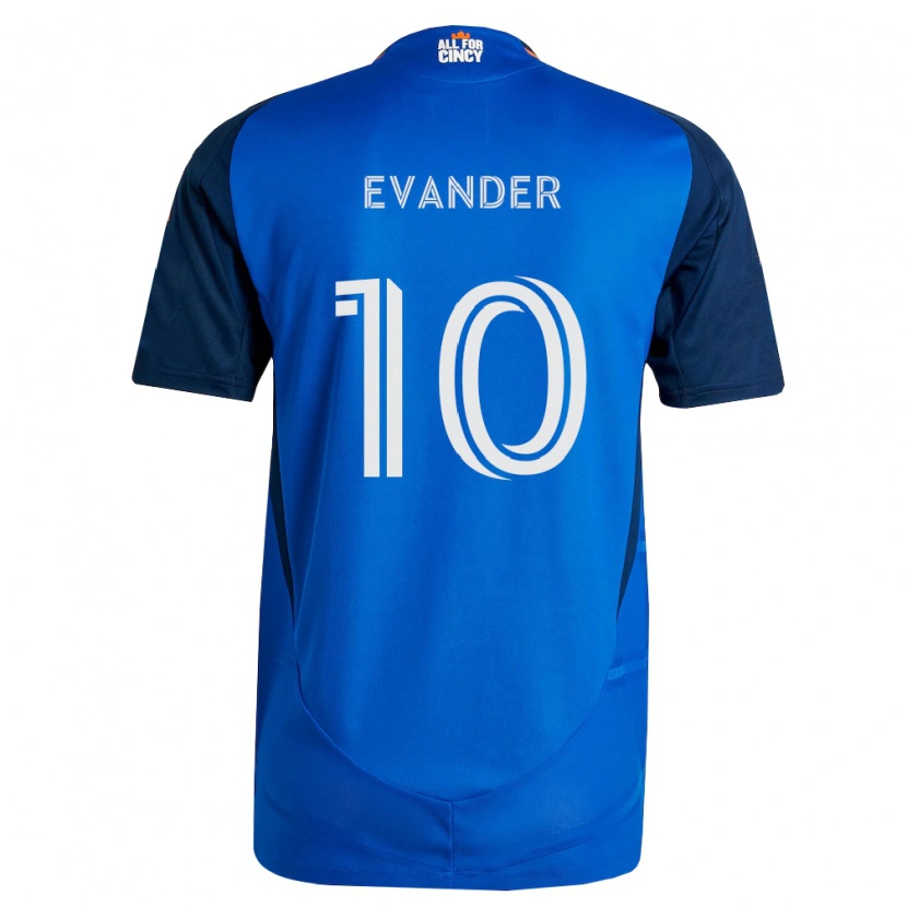 Danxen Dámské Evander Da Silva Ferreira #10 Královsky Modrá Oranžová Domů Hráčské Dresy 2026/27 Dres