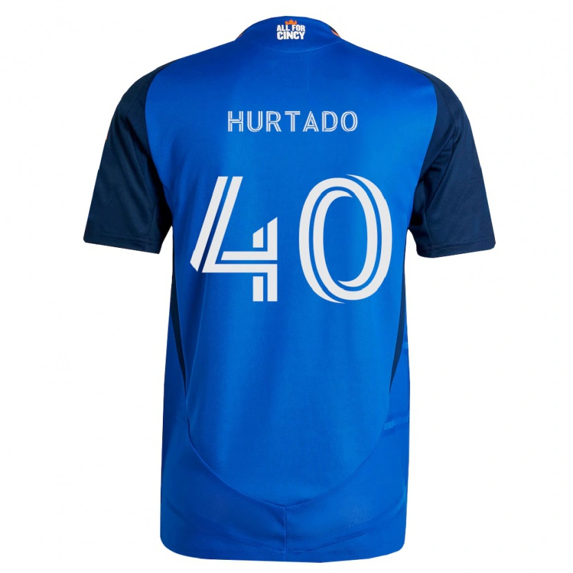Danxen Dámské Dilan Hurtado #40 Královsky Modrá Oranžová Domů Hráčské Dresy 2026/27 Dres