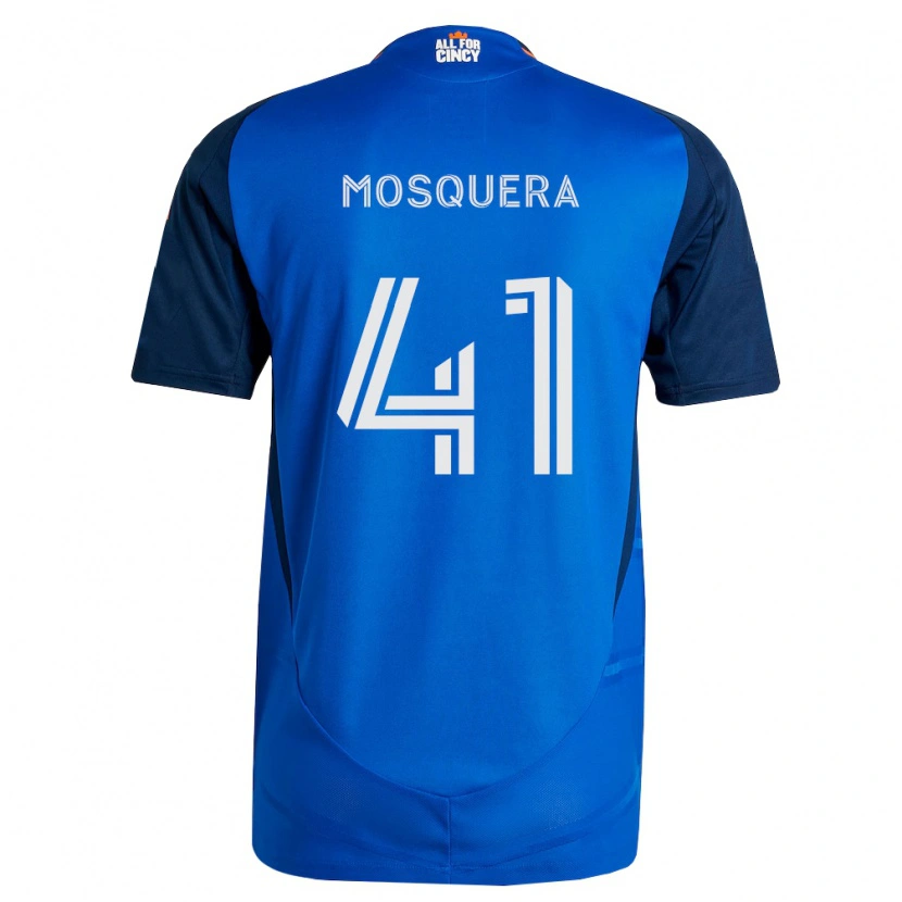 Danxen Dámské Deiver Mosquera #41 Královsky Modrá Oranžová Domů Hráčské Dresy 2026/27 Dres